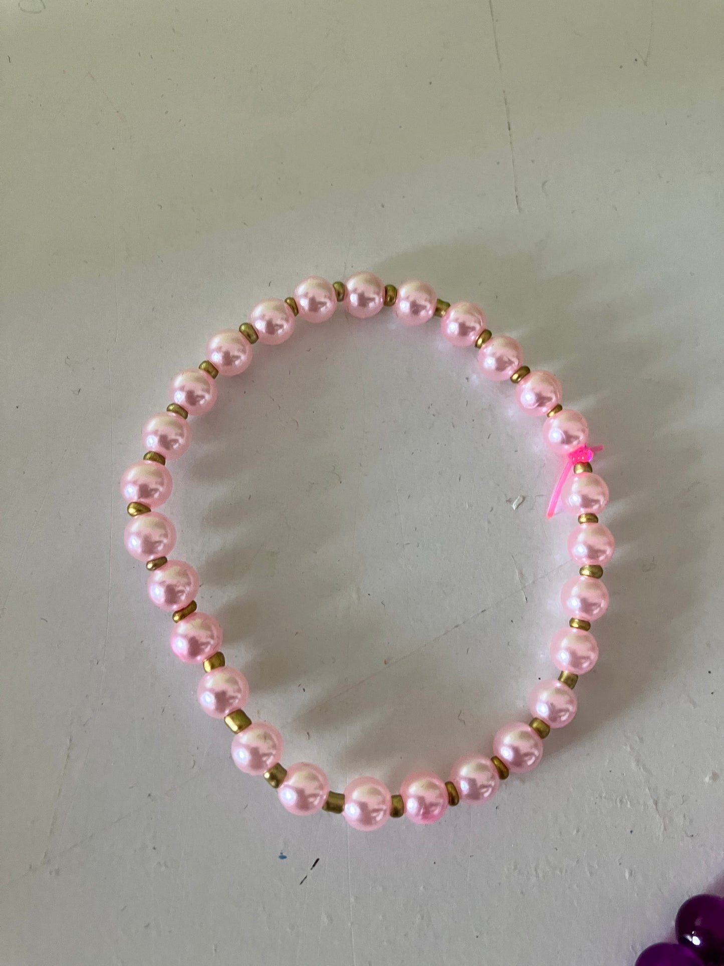Pink pearl bracelet
