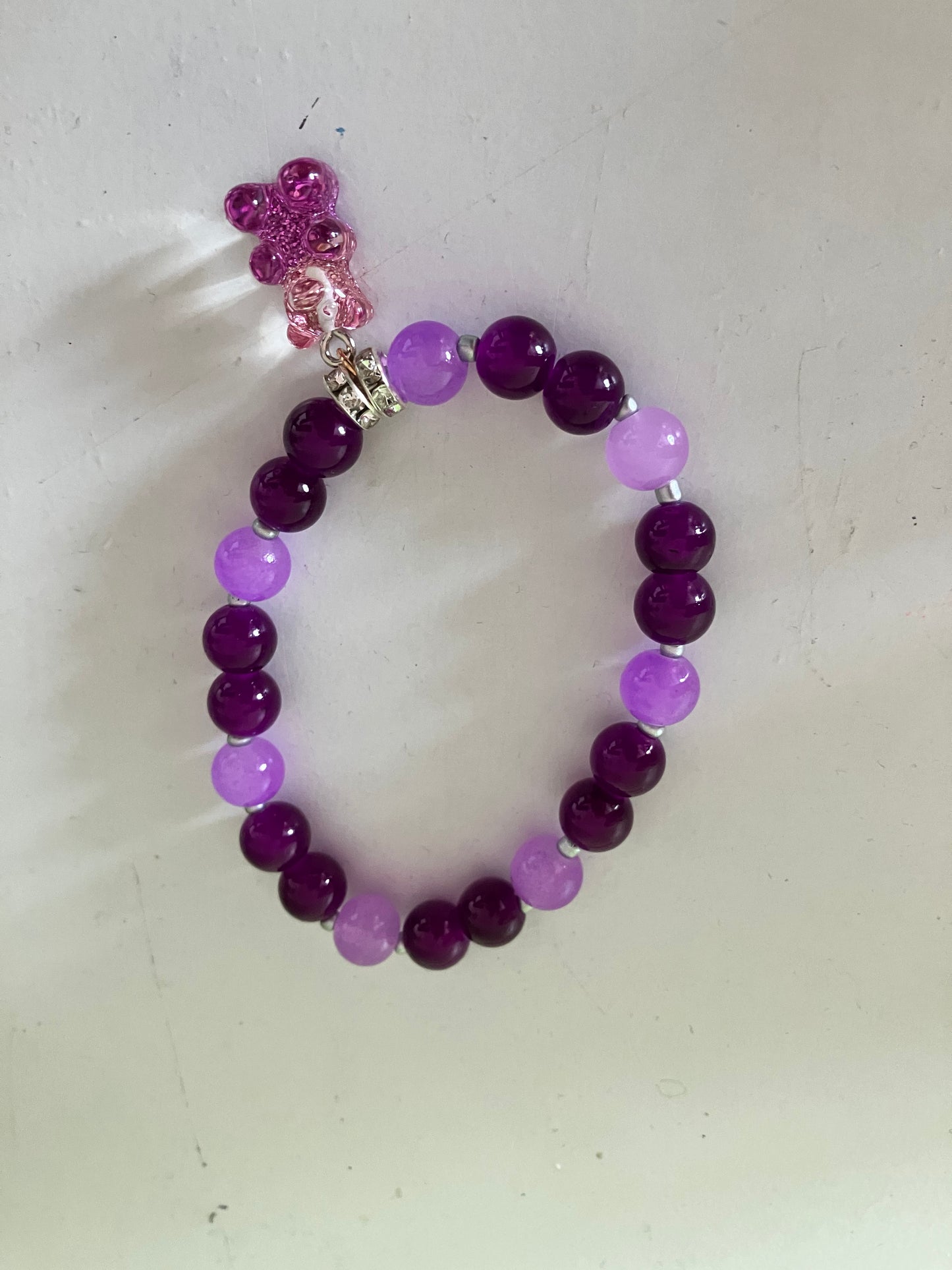 Purple bear bracelet